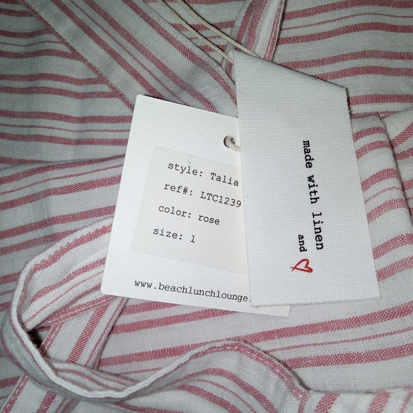 Beachlunchlounge Talia striped jumpsuit sz xl - Picture 3 of 6